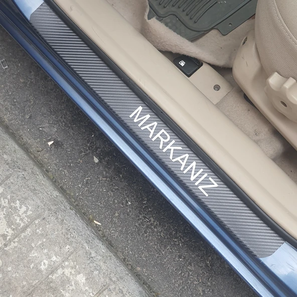 Land Rover Karbon Kapı Eşiği Oto Sticker 4 Adet - 2