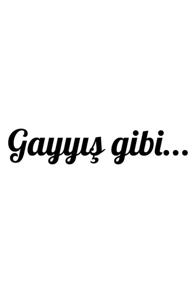 Gayyış Gibi Oto Cam Sticker Siyah 20*4 Cm