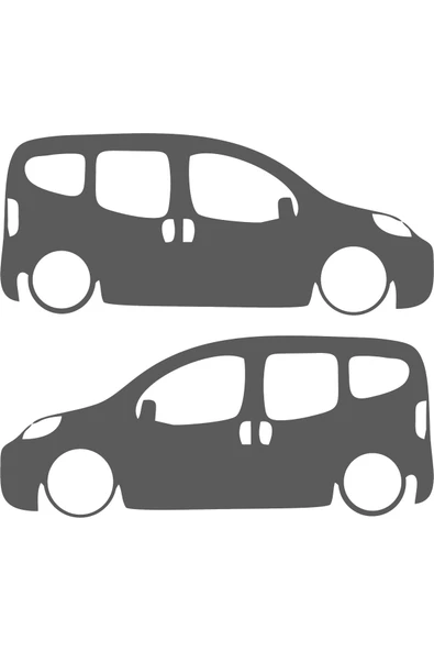 Oto Cam Sticker 2' li Siyah 19*8 Cm ürün görseli 1