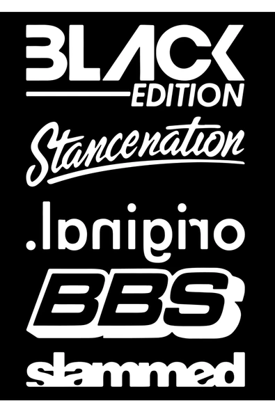 Oto Arka Cam Sticker Model 34 Beyaz 20*35 Cm ürün görseli 1