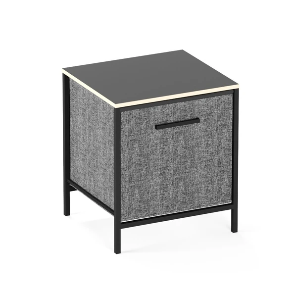 Çocuk Dolap 1 Çekmeceli Komodin Sehpa Füme 1596 - 6