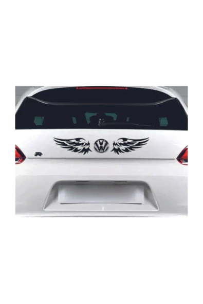 Kanat Oto Sticker 2 Adet Siyah 8*18 Cm - Resim 2