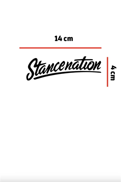 Stancenation Oto Sticker 14*4 Cm - Resim 2