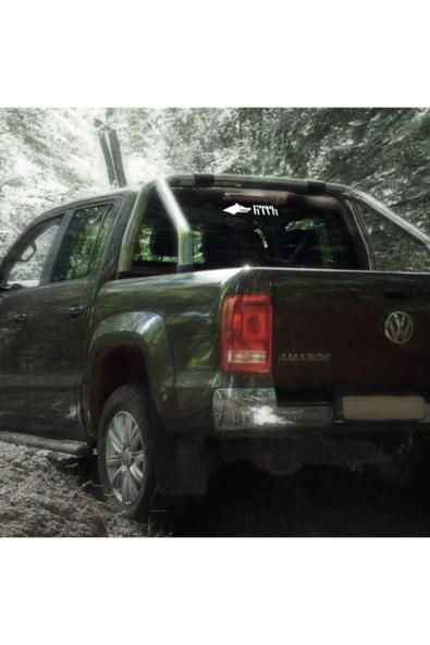 Göktürkçe Türk Yazılı Kurt Transfer Sticker Etiket 17*5 Cm - Resim 3