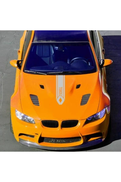 Renault Toros İçin Uyumlu Aksesuar Oto Kaput Şerit Sticker - 2