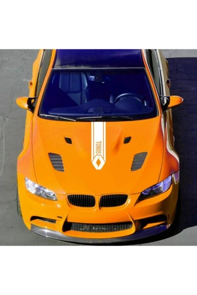 Renault Toros İçin Uyumlu Aksesuar Oto Kaput Şerit Sticker - 3