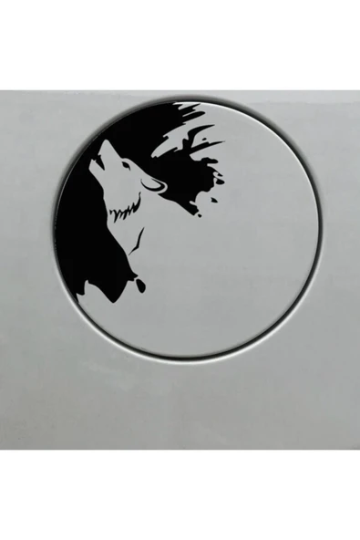 Kurt Tasarım Su Geçirmez Çıkarılabilir Oto Sticker 25*29 Cm
