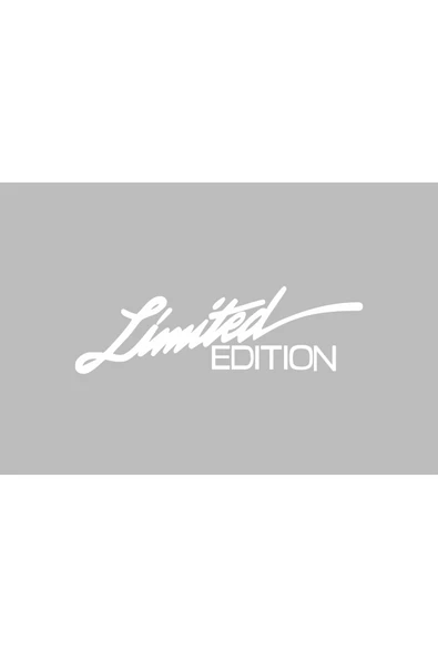Limited Edition Oto Sticker Beyaz 23*7 Cm