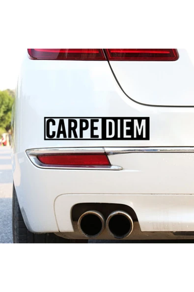Carpe Diem Yazılı Oto Yazısı Oto Stickeri 25*8 Cm ürün görseli 1