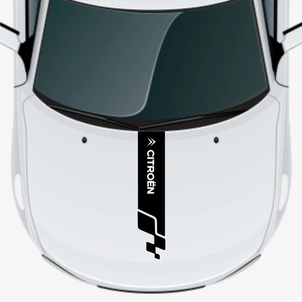 Citroen C6 İçin Uyumlu Aksesuar Oto Kaput Şerit Sticker