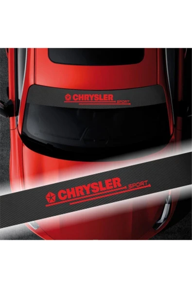Chrysler Için Karbon Ön Cam Oto Sticker