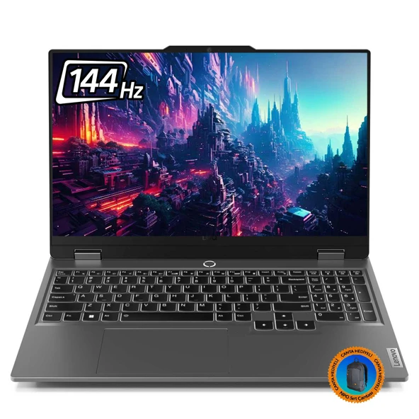 Lenovo LOQ 83JC000PTR007 Ryzen5 7235HS 32GB 512SSD+1TBSSD RTX3050 15.6" FHD FreeDOS Dizüstü Bilgisayar-CNT008 - 2