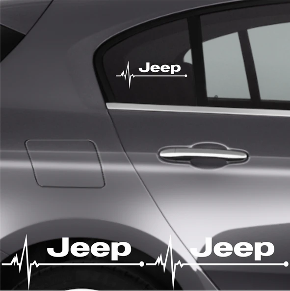 Jeep Compass İçin Uyumlu Aksesuar Oto Ritim Sticker 2 Adet 20*9 Cm