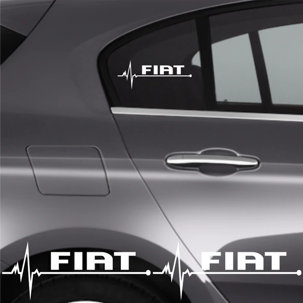 Fiat Egea Cross İçin Uyumlu Aksesuar Oto Ritim Sticker 2 Adet 20*9 Cm