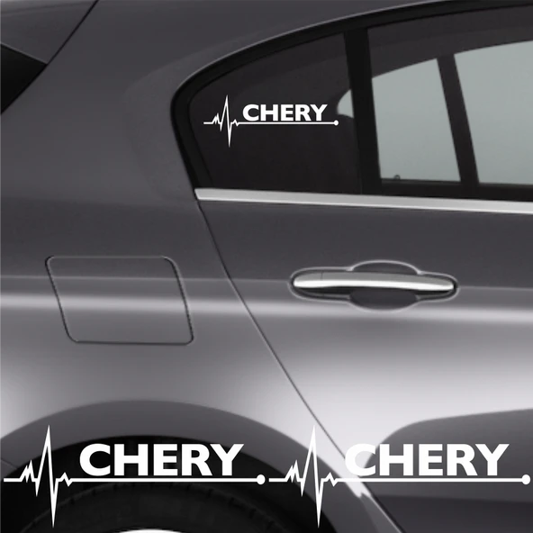 Chery Tiggo İçin Uyumlu Aksesuar Oto Ritim Sticker 2 Adet 20*9 Cm