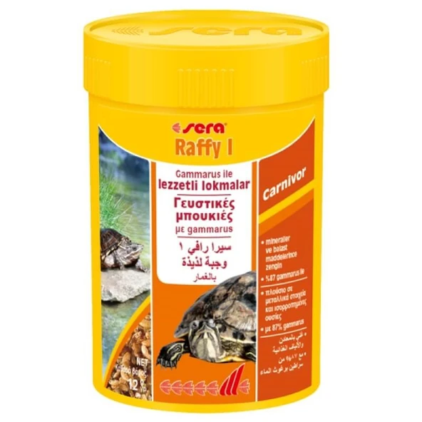 Sera Raffy I Kaplumbağa Yemi 100ml 12gr