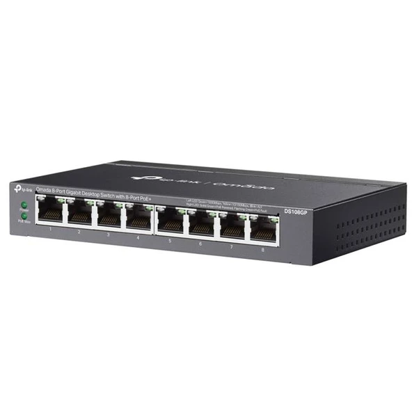 TP-Link Omada DS108GP 8 Port 10/100/1000 Mbps Gigabit PoE Switch - 2
