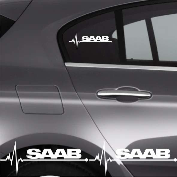 Saab 9000 İçin Uyumlu Aksesuar Oto Ritim Sticker 2 Adet 20*9 Cm ürün görseli 1