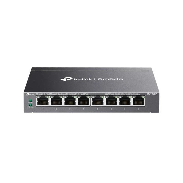 TP-Link Omada DS108GP 8 Port 10/100/1000 Mbps Gigabit PoE Switch