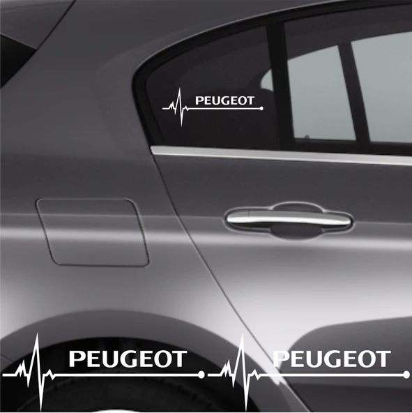 Peugeot 301 İçin Uyumlu Aksesuar Oto Ritim Sticker 2 Adet 20*9 Cm ürün görseli 1