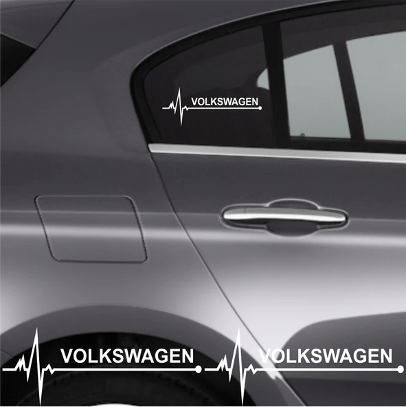 Volkswagen Lt İçin Uyumlu Aksesuar Oto Ritim Sticker 2 Adet 20*9 Cm
