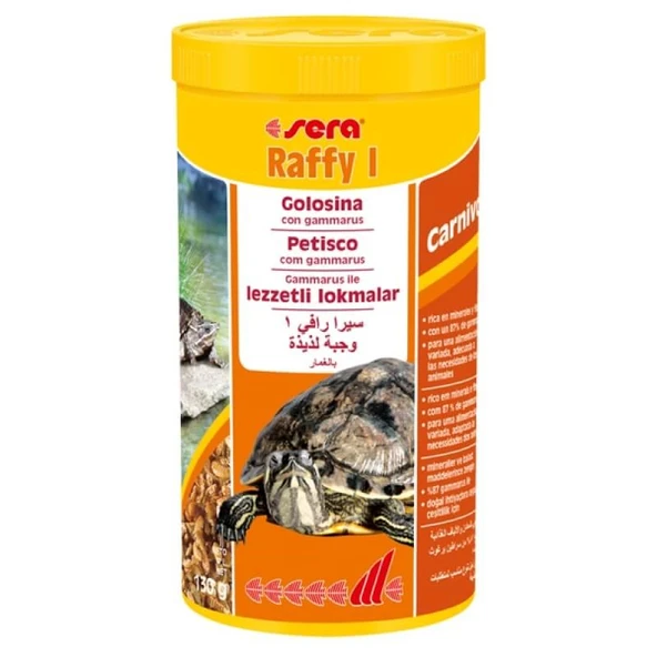 Sera Raffy I Kaplumbağa Yemi 1 Litre 130gr