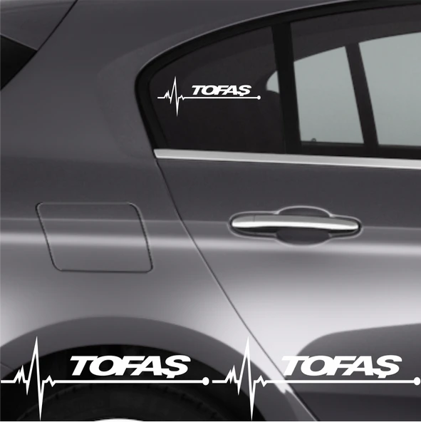 Tofaş İçin Uyumlu Aksesuar Oto Ritim Sticker 2 Adet 20*9 Cm
