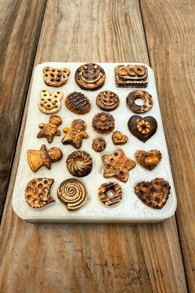 Şekerleme Yirmi Birli Silikon Mum Kalıbı - 3