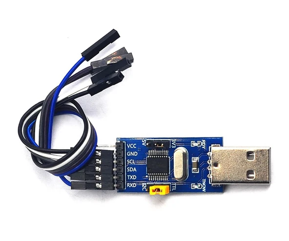 CH341T Usb to Ttl Iic Uart Çevirici Modül  I2c Seri Port Haberleşme Adaptör Isp Arduino Stc Stm8 Stm32 Flash Eprom Programlama
