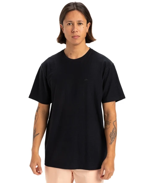 Quiksilver Slub Roundneck Erkek Siyah Kısa Kollu Tişört EQYKT04377 Siyah