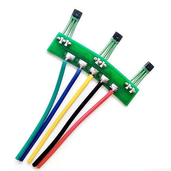 3 lü 120 Derece Dijital Manyetik Alan Algılama Sensör Kartı Kablolu  Elektrikli Bisiklet Scooter Motor Kontrol Mıknatıs Açı 3413 3144