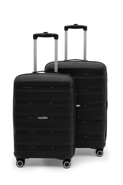 Artemis Polipropilen & Kırılmaz 2'li Valiz Seti Büyük & Orta Siyah