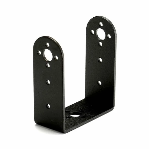 Uzun U Servo Motor Metal Montaj Parçası Braket MG995 MG996R S3003 TD-8120MG Alüminyum Tutucu Robot Kol Araba Direksiyon Bot RC Aksesuarı Cnc Ptz - Resim 5