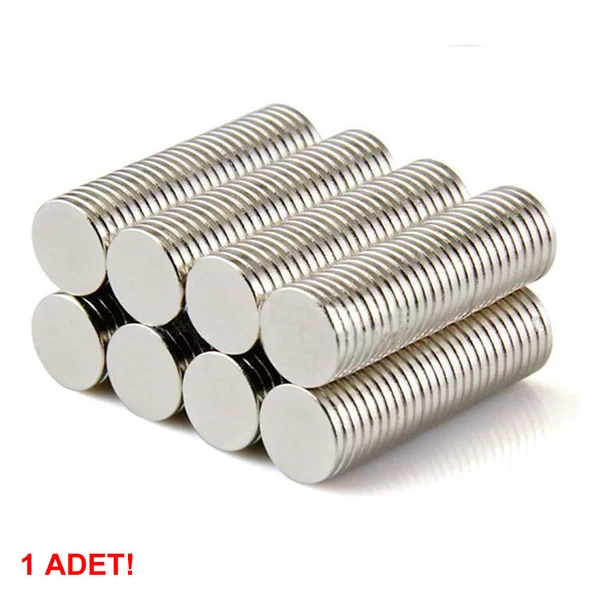 4 Adet 12mm x 1.5mm Yuvarlak Mıknatıs  Disk Neodyum Buzdolabı Ofis Yazı Not Tahtası Ev Hobi Oyuncak Sihirbazlık Temizlik Kilit - 7