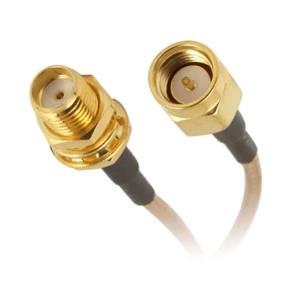 RG316 20cm Sma Erkek to Sma Dişi Kablo  RF Uzatma Kablosu Altın Kaplama Soket 0-6GHz Wi-Fi Anten Fpv Bluetooth Router Modem Koaksiyel Gps Gsm Gprs - Resim 7