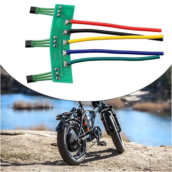 3 lü 120 Derece Dijital Manyetik Alan Algılama Sensör Kartı Kablolu  Elektrikli Bisiklet Scooter Motor Kontrol Mıknatıs Açı 3413 3144 - 7