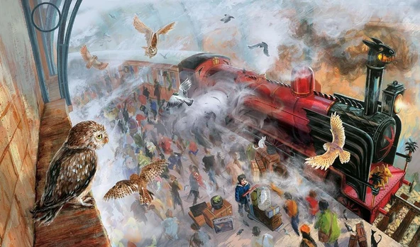 Harry Potter and the Philosopher's Stone: Illustrated Edition J.K. Rowling (Ciltli kapak/Hardcover-ingilizce) - Resim 2