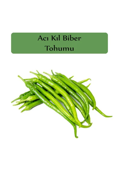 Acı Kıl Biber Tohumu 1 Paket Acı Biber Tohumu Kapalı Paket Yerli Biber Tohumu