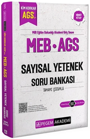 Pegem Akademi MEB AGS Kim Korkar Sayısal Yetenek Soru Bankası Tamamı Çözümlü - 2