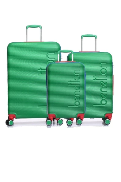 United Colors Of Benetton 3'lü Valiz Seti Yeşil BNT500 - 1