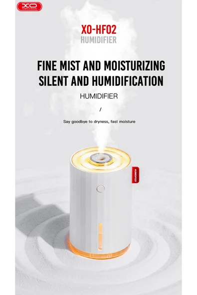 Xo Mini Hava Nemlendirici Ve Aroma Difüzörü Hf02,ultra Sessiz 280ml Su Haznesi, Led Ortam Aydınlatması - 4