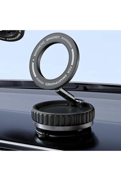 Coverzone Kablosuz Araç Içi Telefon Tutucu Araç Içi Montaj Güçlü Vakumlu Manyetik Telefon Tutucu K11 - Resim 2