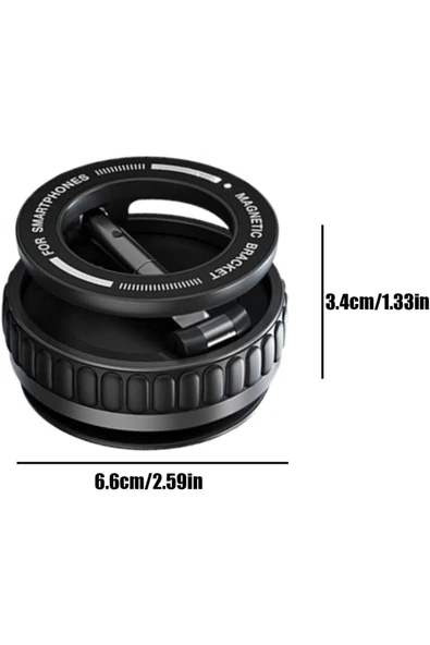 Coverzone Kablosuz Araç Içi Telefon Tutucu Araç Içi Montaj Güçlü Vakumlu Manyetik Telefon Tutucu K11 - Resim 7