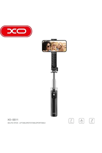 Xo SS11 Selfie Çubuğu&Tripod | 360° Dönebilen, Uzaktan Kumanda Kontrollü, Katlanabilir,Ayarlanabilir - 2