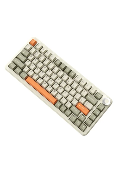Coverzone Ajazz Ak820 Max 8000mah, Dinamik Rgb, Hot-swap 3 Modlu Mekanik Klavye Orange - Flying Fish Switch - 4
