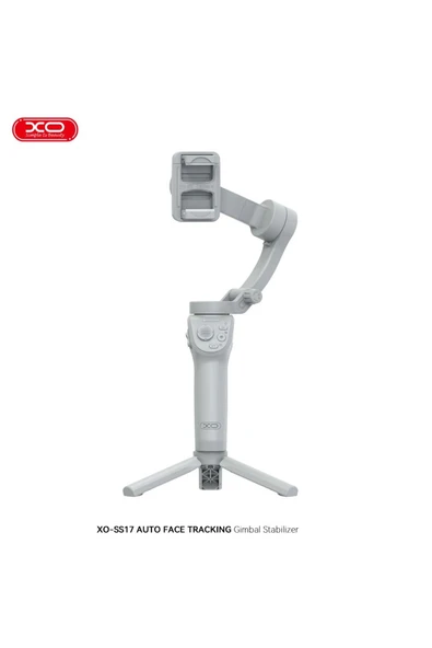 Xo Smart Gimbal Stabilizer SS17,Yüz Takibi,330°,Telefon Video Stabilizatörü,3600 mAh,Gimbal Show Uyumlu - Resim 5