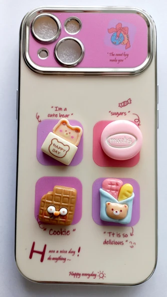 İPHONE 15 KILIF MOPAL marka EMOJİ FİGÜRLÜ DESENLİ