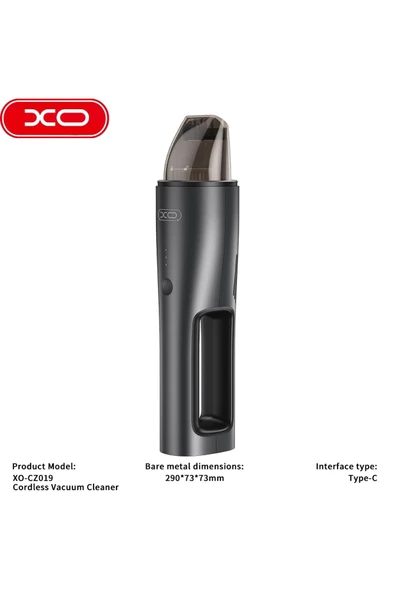 Xo Kablosuz Taşınabilir Elektrikli Süpürge|Hepa Filtre|80W|5000mAh|120ml Toz Haznesi|Düşük Gürültü<80dB - 4