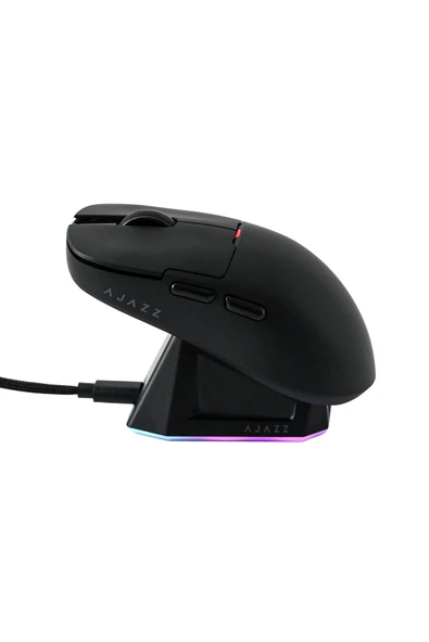 Coverzone AJAZZ AJ159 PRO 3 Modlu 8000Hz 26.000 DPI Manyetik Şarj İstasyon PAW 3395 Optik Sensör Gaming Mouse - 7