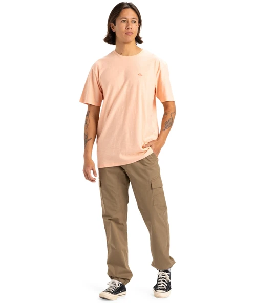Quiksilver Slub Roundneck Erkek Kısa Kollu Tişört EQYKT04377 Somon - 4